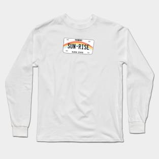 Hawaii Rainbow License Plate Design Long Sleeve T-Shirt